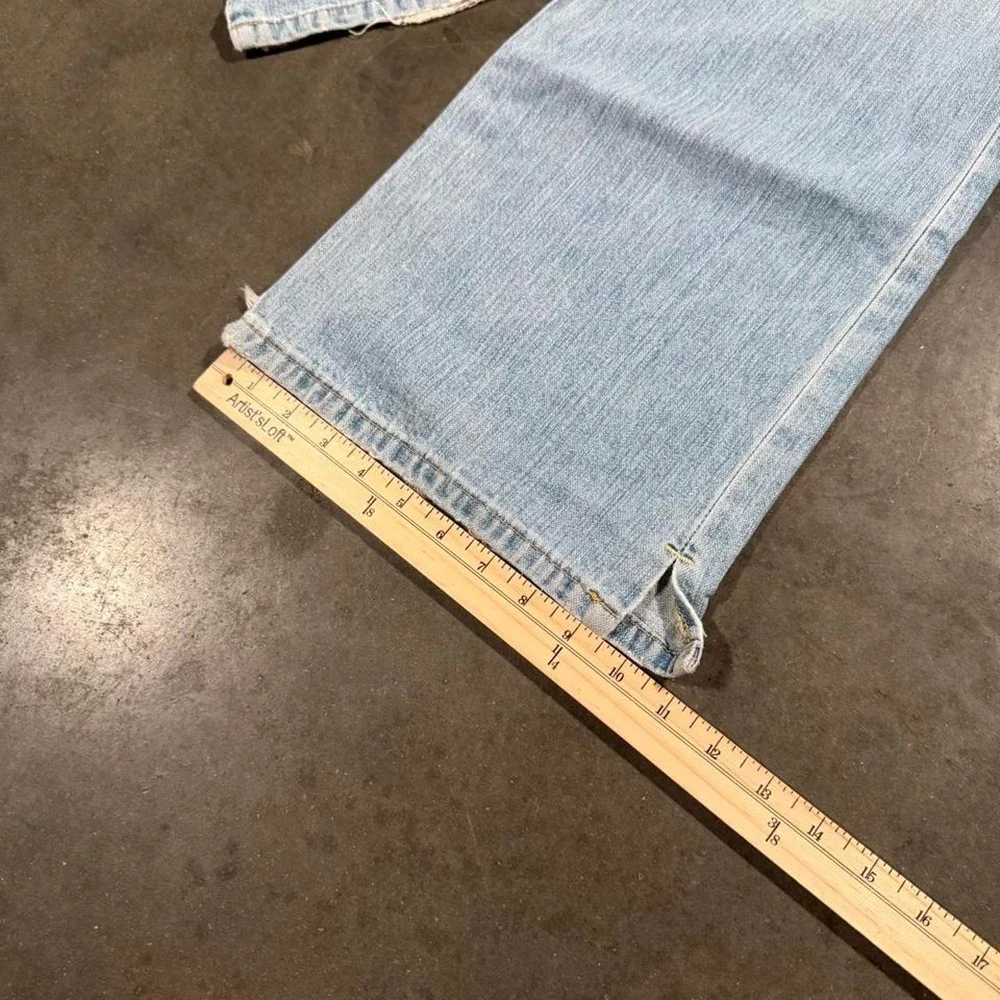 BKE Tyler Baggy Bootcut Jeans Mens 34x32 Light Wash Y2K Made in USA